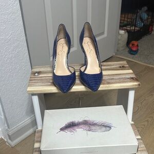 Jessica Simpson Navy Heels